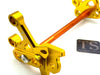 Titanium Surron Custom CNC Aluminum Footpeg Bracket Assembly Surron Burnt Orange / Gold Footpeg bracket assembly LBX