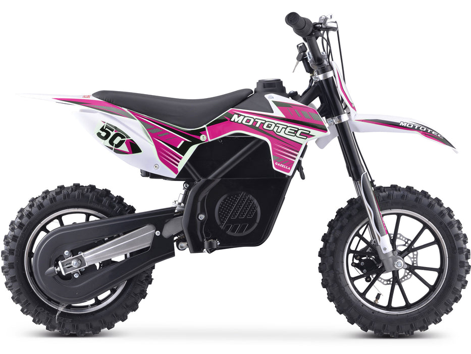 Mototec 24v 500w Gazella Electric Dirt Bike Purple