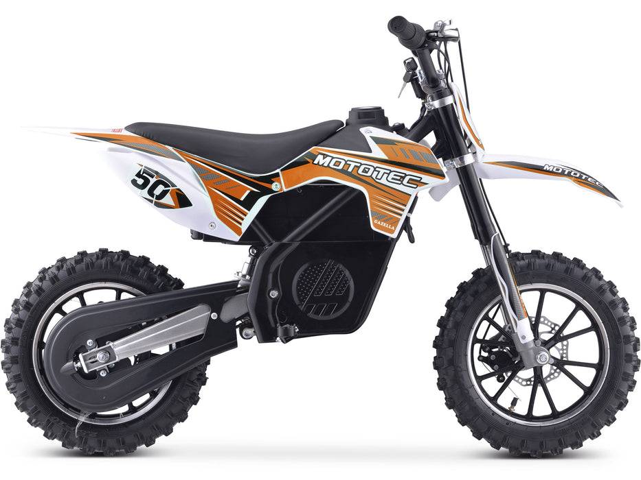 Mototec 24v 500w Gazella Electric Dirt Bike Orange