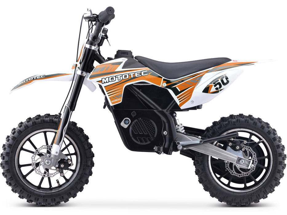 Mototec 24v 500w Gazella Electric Dirt Bike Orange