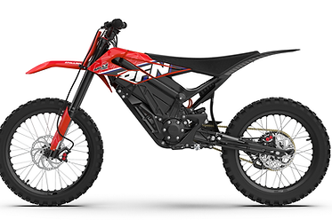 RFN Ares Rally Pro 74V43AH Electric Dirt Bike Black Red eParts