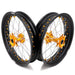 KKE 2.5*17’’ & 3.5*17’’ E-Motor Wheels Fit Surron Ultra Bee Gold Hub, Black Rim, Gold Nipple, Silver Spoke eParts