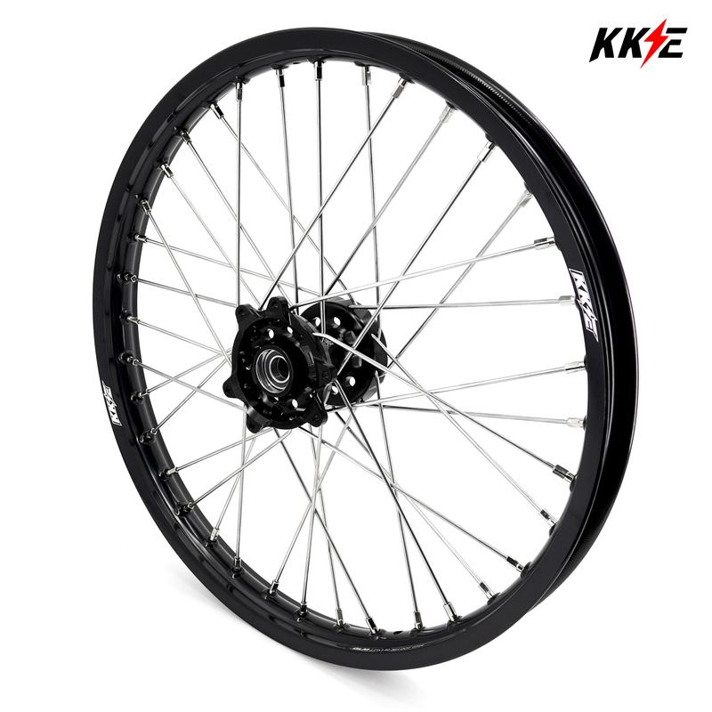 KKE 1.6*21" Surron Ultra Bee 2023-2025 Silver Nipples & Silver Spokes