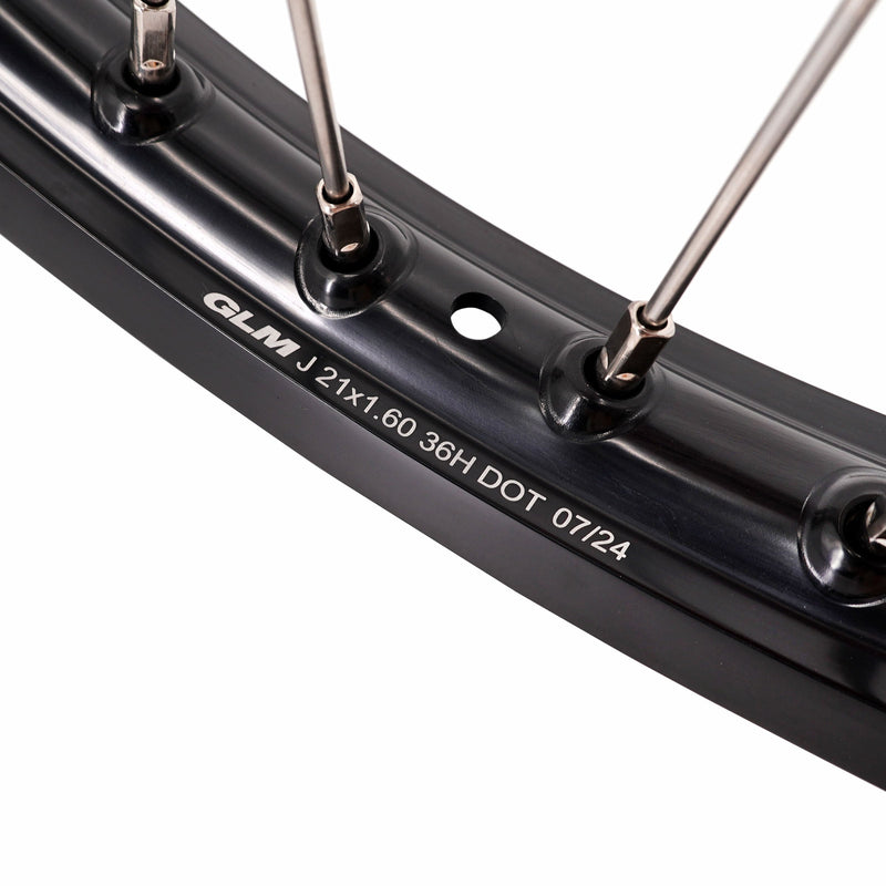 KKE 1.6*21" Surron Ultra Bee 2023-2025 Silver Nipples & Silver Spokes