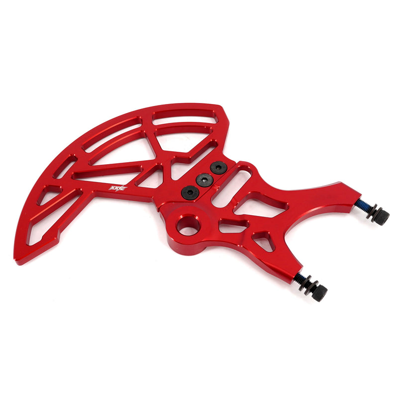 KKE Aluminum Rear Brake Disc Guard Fit Rawrr Mantis, Mantis X Red and Black (Collective)