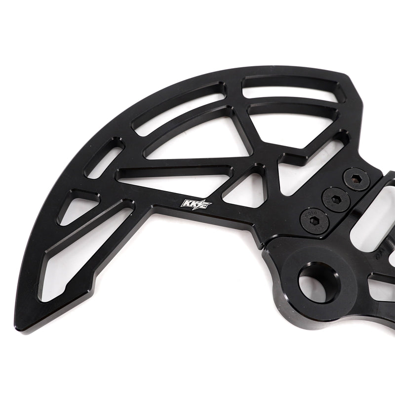 KKE Aluminum Rear Brake Disc Guard Fit Rawrr Mantis, Mantis X Red and Black (Collective)