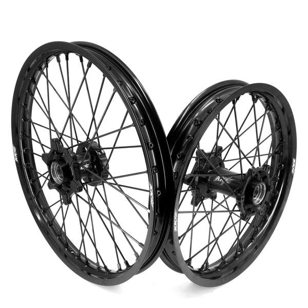 KKE Stark Varg Enduro 1.6*21" & 2.15*18" CNC Hub Electric Dirtbike Alloy Wheels Rims All Black