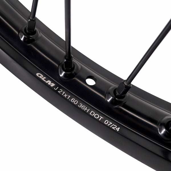 KKE Stark Varg Enduro 1.6*21" & 2.15*18" CNC Hub Electric Dirtbike Alloy Wheels Rims All Black