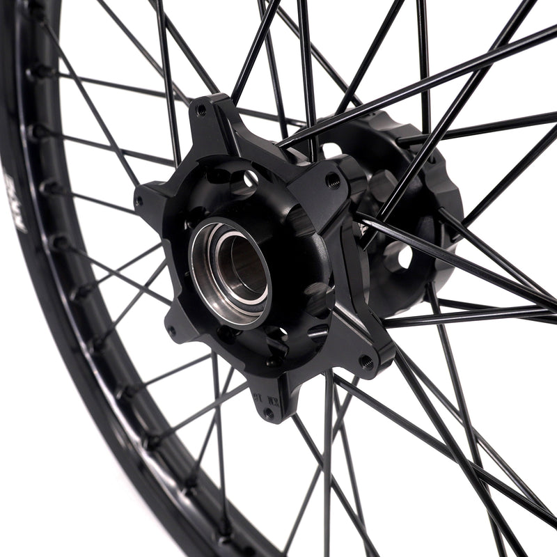 KKE Enduro 1.6*21" & 2.15*18" Stark Varg CNC Hub Electric Dirtbike Alloy Wheels Rims All Black