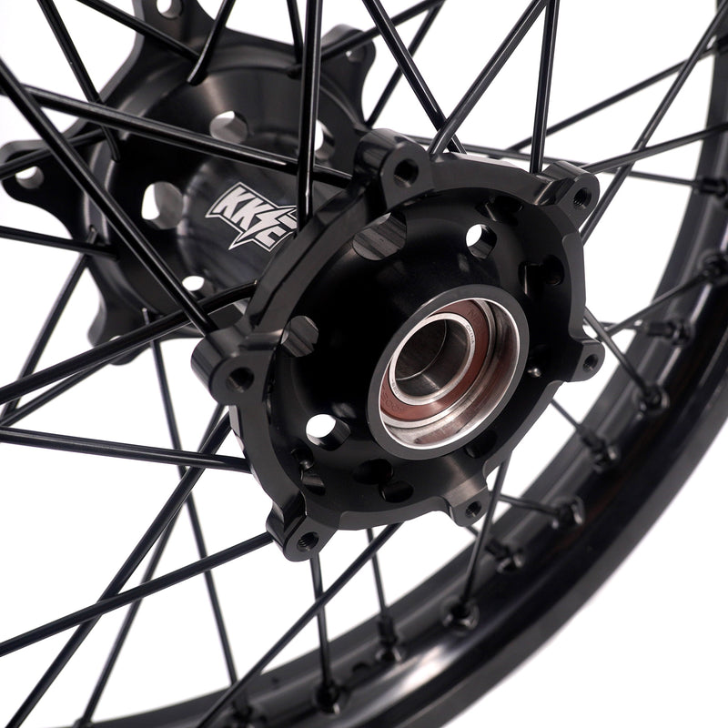 KKE Enduro 1.6*21" & 2.15*18" Stark Varg CNC Hub Electric Dirtbike Alloy Wheels Rims All Black