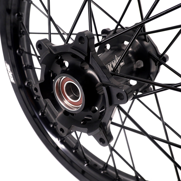 KKE Stark Varg Enduro 1.6*21" & 2.15*18" CNC Hub Electric Dirtbike Alloy Wheels Rims All Black