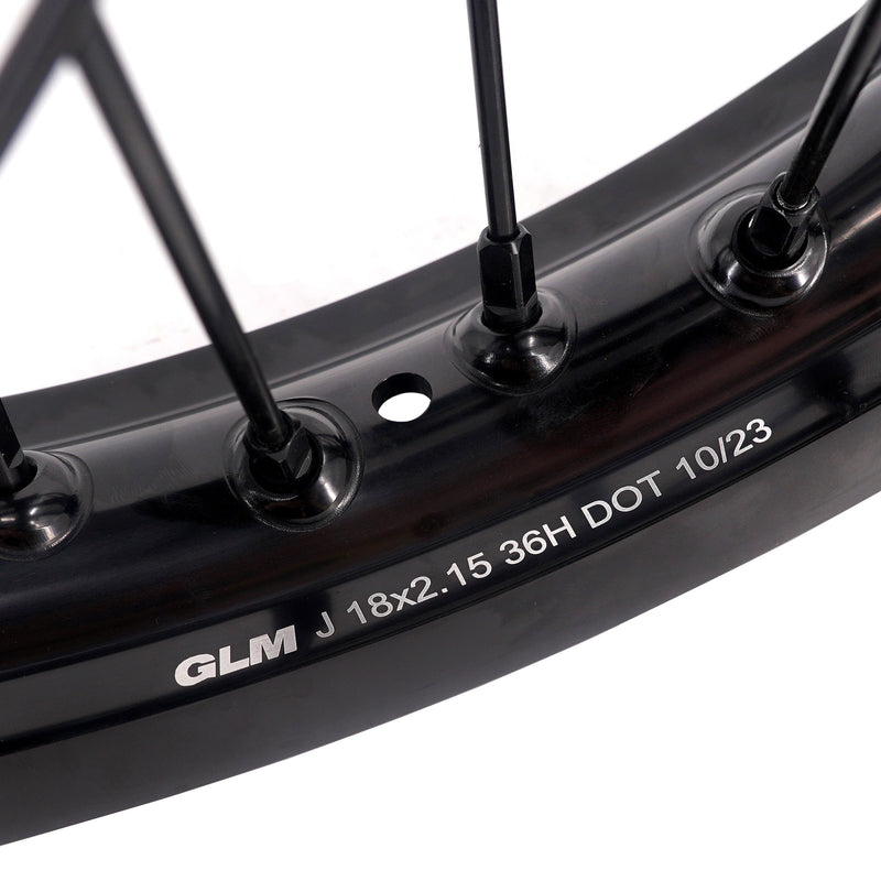 KKE Enduro 1.6*21" & 2.15*18" Stark Varg CNC Hub Electric Dirtbike Alloy Wheels Rims All Black