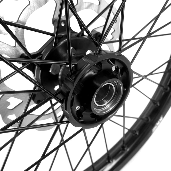 KKE Stark Varg Enduro 1.6*21" & 2.15*18" CNC Hub Electric Dirtbike Alloy Wheels Rims All Black
