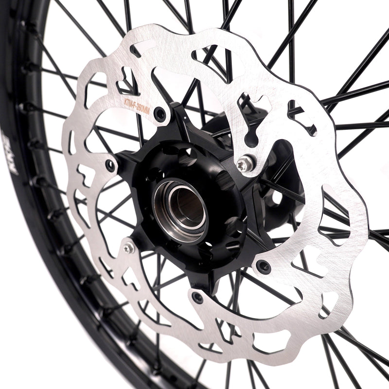 KKE Enduro 1.6*21" & 2.15*18" Stark Varg CNC Hub Electric Dirtbike Alloy Wheels Rims All Black