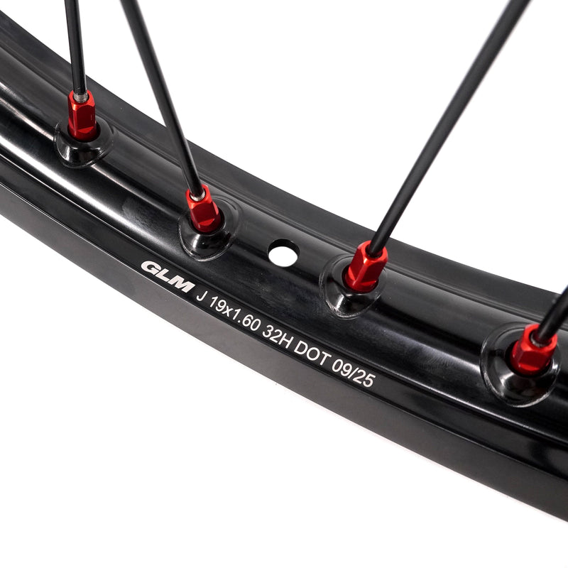 KKE Surron Light Bee X 2019-2025  1.6*19" & 1.85*16" Wheels Rim Red Nipples