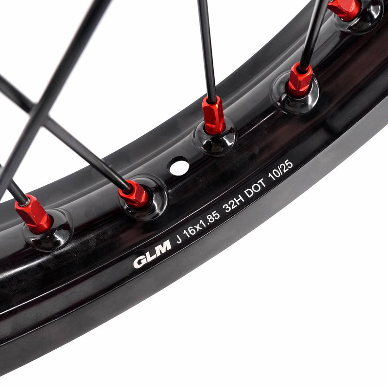 KKE Surron Light Bee X 2019-2025  1.6*19" & 1.85*16" Wheels Rim Red Nipples