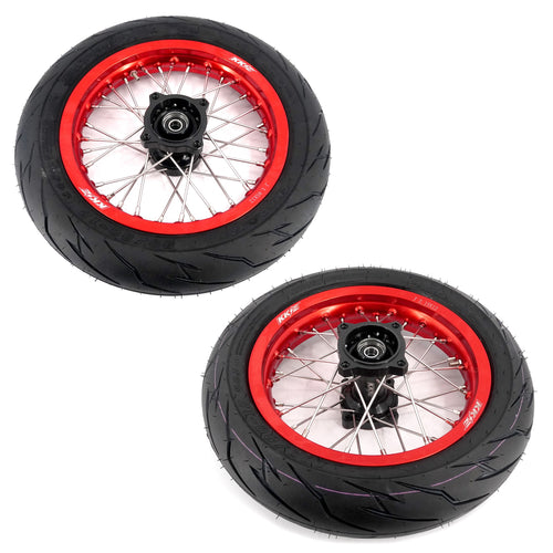 KKE Rawrr Mantis X 2024-2025 1.85*12’‘ & 2.15*12’‘ E-Bike Mini Wheels Kit with Tires Red Rims