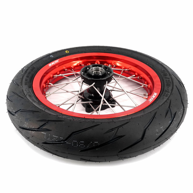 KKE Rawrr Mantis X 2024-2025 1.85*12’‘ & 2.15*12’‘ E-Bike Mini Wheels Kit with Tires Red Rims