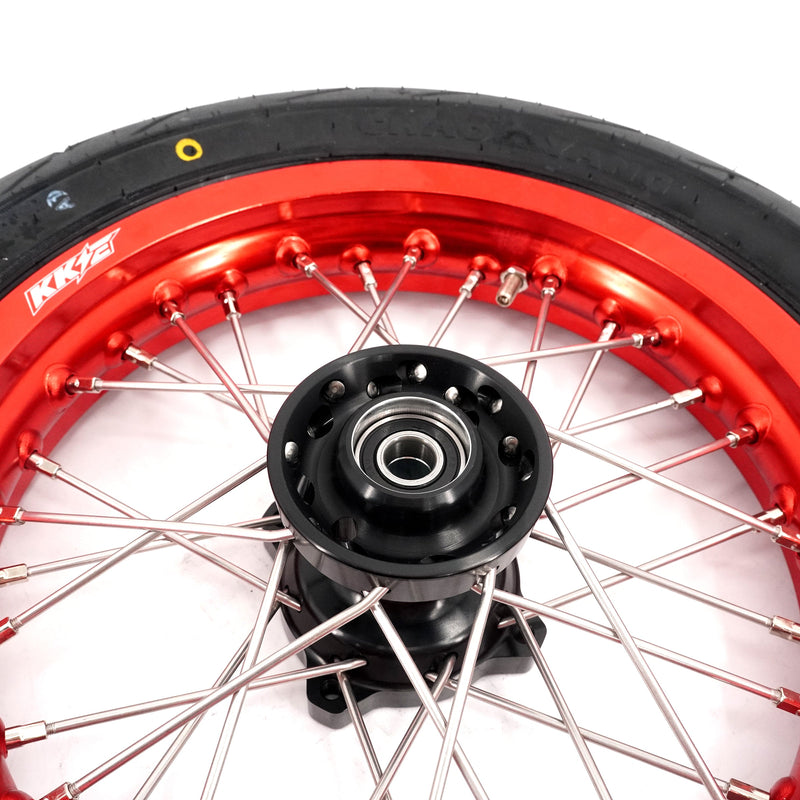 KKE Rawrr Mantis X 2024-2025 1.85*12’‘ & 2.15*12’‘ E-Bike Mini Wheels Kit with Tires Red Rims