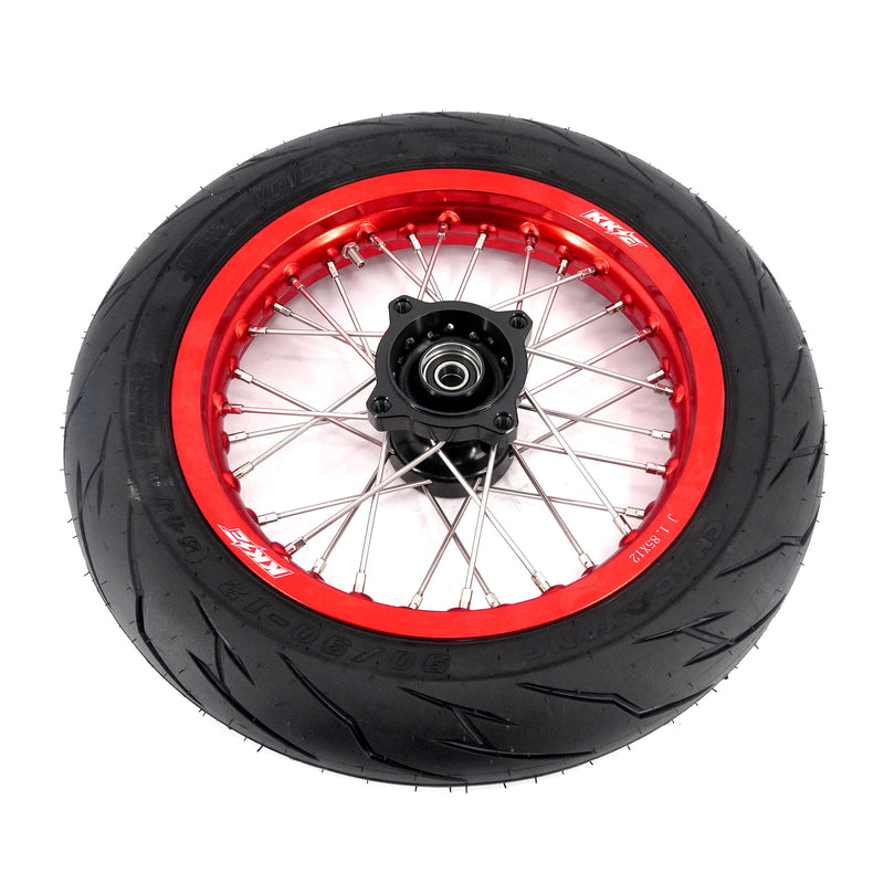 KKE Rawrr Mantis X 2024-2025 1.85*12’‘ & 2.15*12’‘ E-Bike Mini Wheels Kit with Tires Red Rims