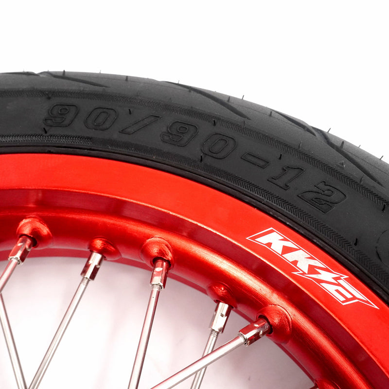 KKE Rawrr Mantis X 2024-2025 1.85*12’‘ & 2.15*12’‘ E-Bike Mini Wheels Kit with Tires Red Rims