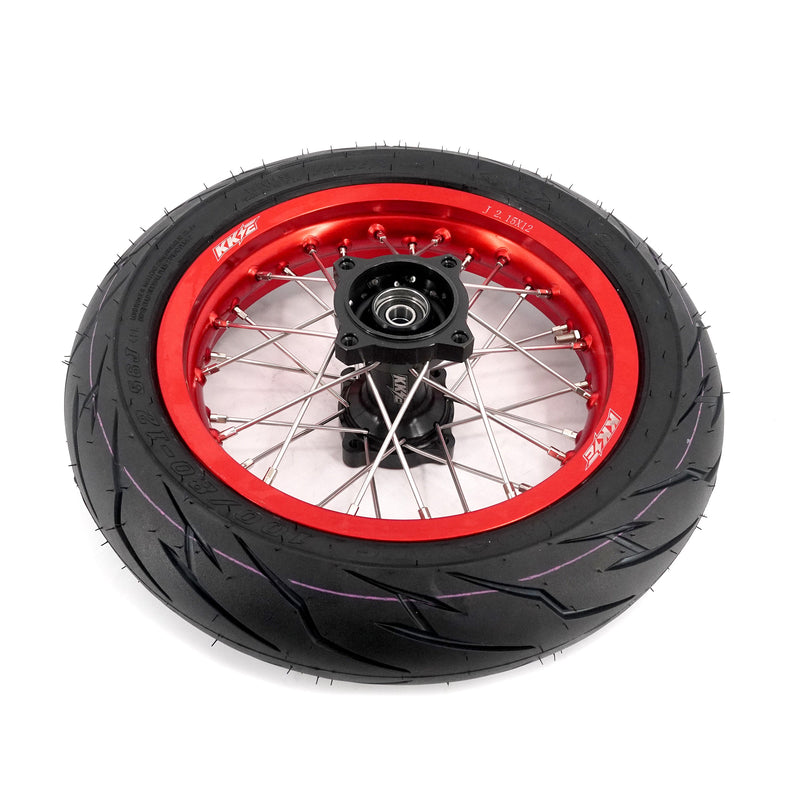 KKE Rawrr Mantis X 2024-2025 1.85*12’‘ & 2.15*12’‘ E-Bike Mini Wheels Kit with Tires Red Rims