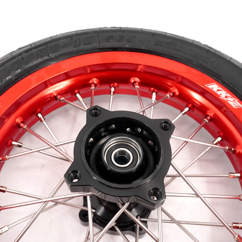 KKE Rawrr Mantis X 2024-2025 1.85*12’‘ & 2.15*12’‘ E-Bike Mini Wheels Kit with Tires Red Rims