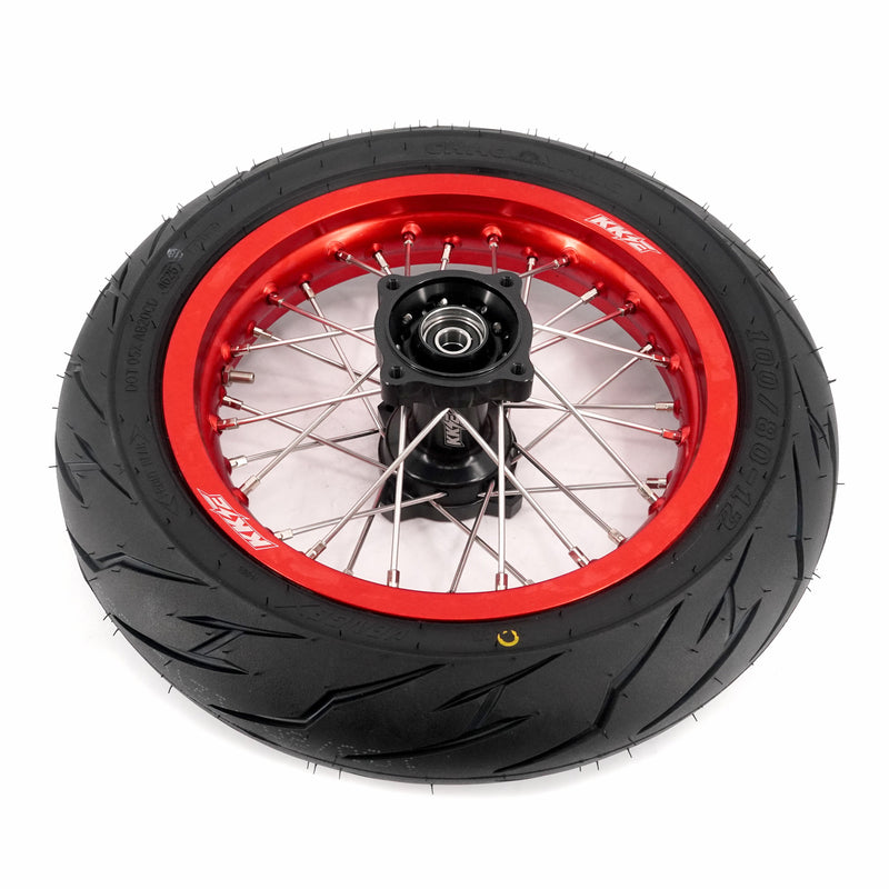 KKE Rawrr Mantis X 2024-2025 1.85*12’‘ & 2.15*12’‘ E-Bike Mini Wheels Kit with Tires Red Rims