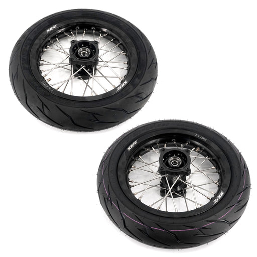 KKE Rawrr Mantis X 2024-2025 1.85*12’‘ & 2.15*12’‘ E-Bike Mini Wheels Kit with Tires Fit Black - Lithium Powersports