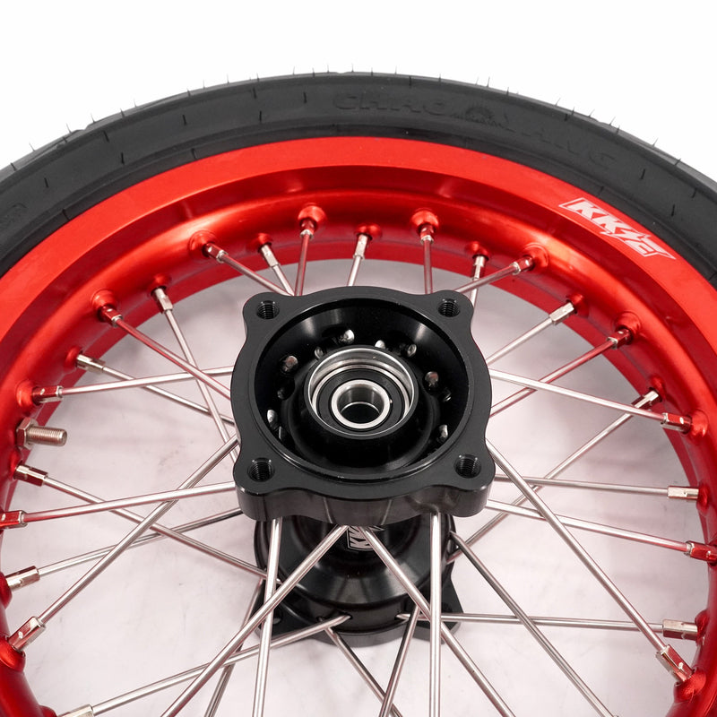 KKE Rawrr Mantis X 2024-2025 1.85*12’‘ & 2.15*12’‘ E-Bike Mini Wheels Kit with Tires Red Rims