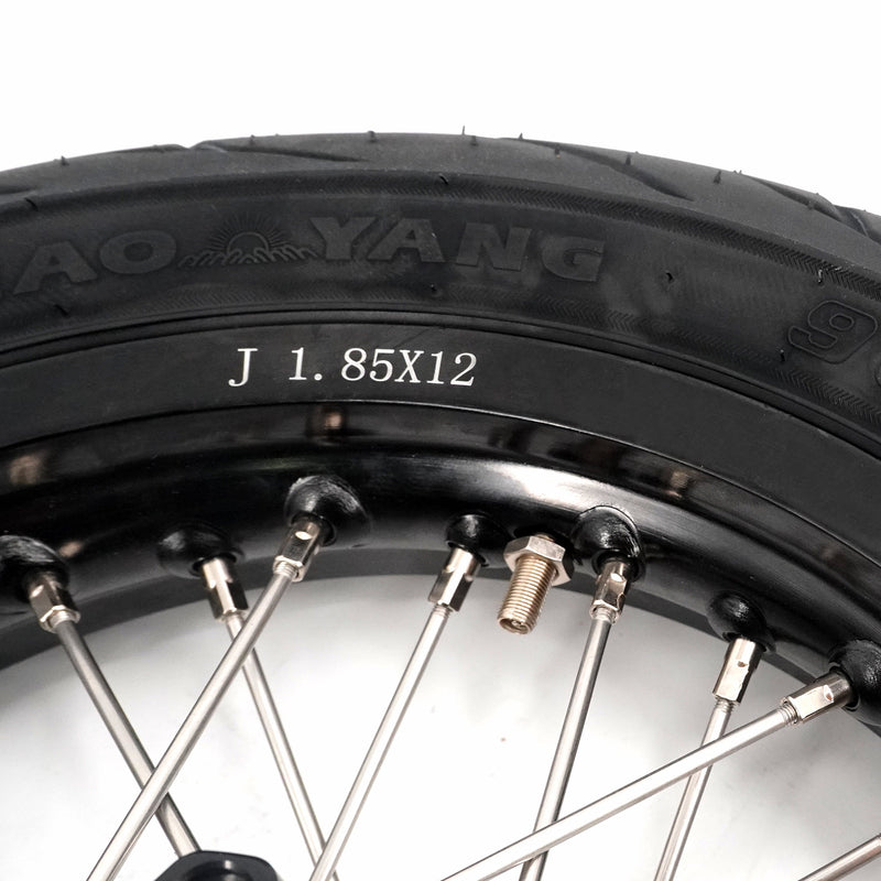 KKE Rawrr Mantis X 2024-2025 1.85*12’‘ & 2.15*12’‘ E-Bike Mini Wheels Kit with Tires Fit Black