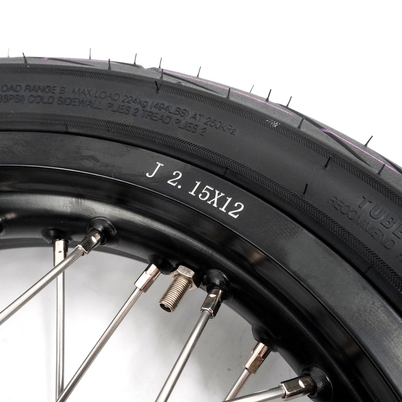 KKE Rawrr Mantis X 2024-2025 1.85*12’‘ & 2.15*12’‘ E-Bike Mini Wheels Kit with Tires Fit Black