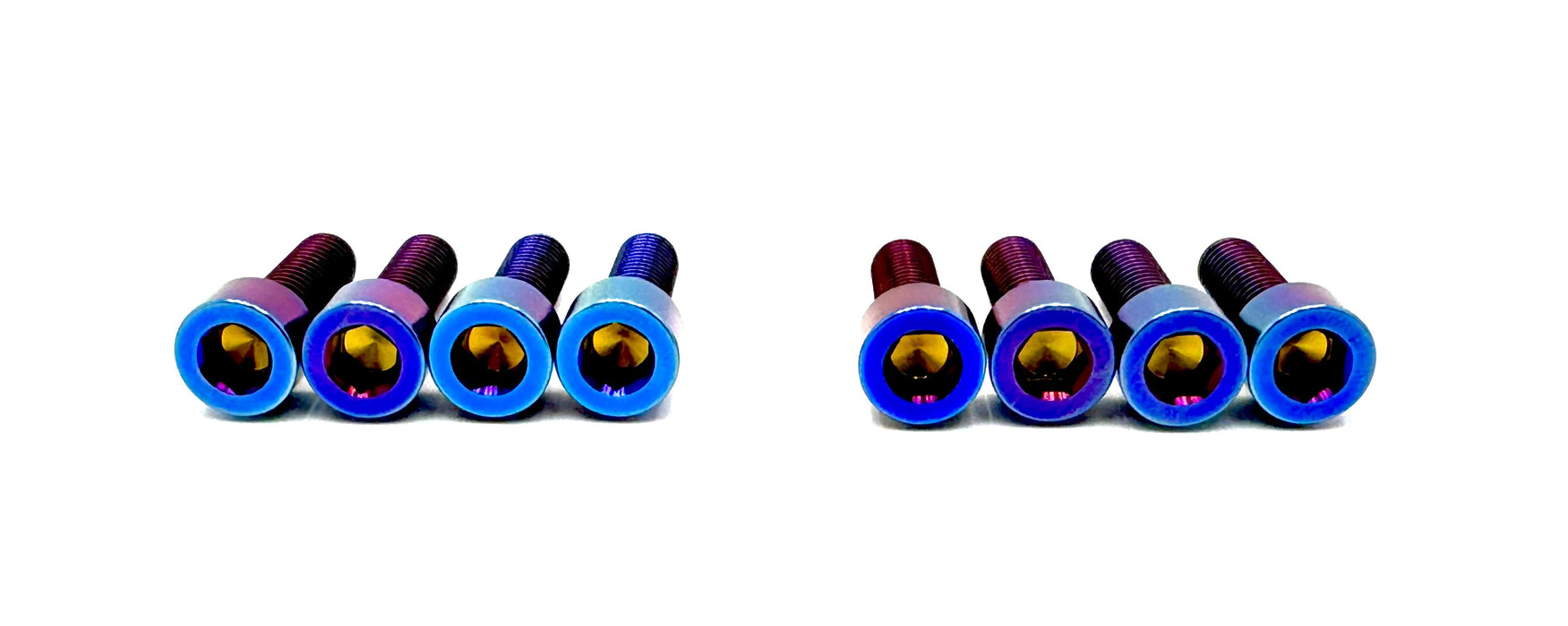 Titanium Surron Titanium Direct Mount Stem Bolt Kit Burnt Blue Titanium Direct Mount Stem Bolts