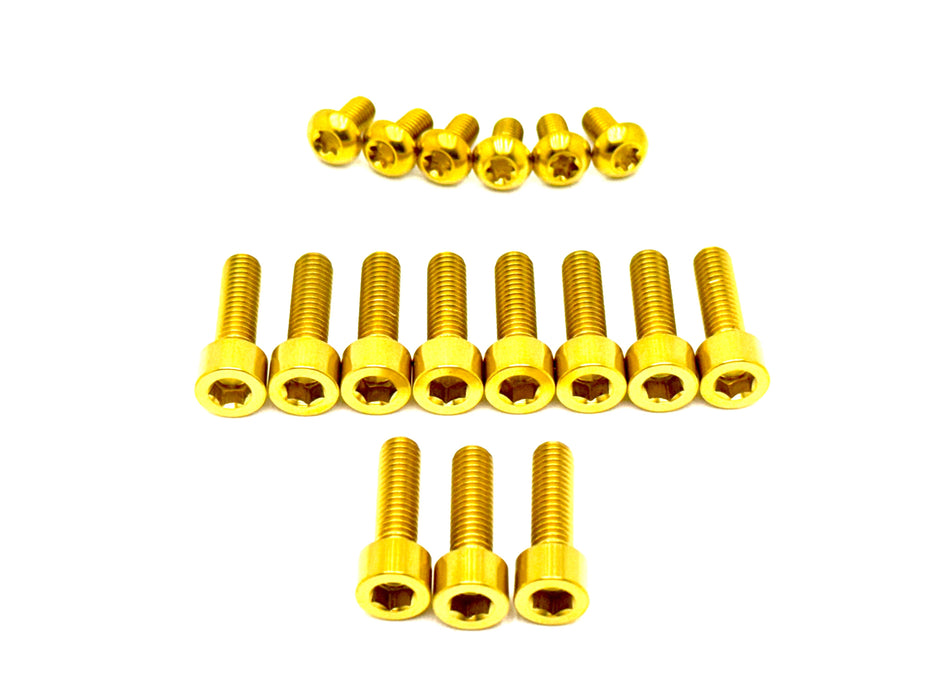 Titanium Surron Titanium DNM/ KKE Fork Bolt Kits Gold DNM/ KKE Fork Titanium Bolt Kit