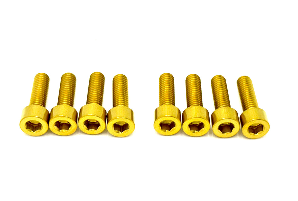 Titanium Surron Titanium Direct Mount Stem Bolt Kit Gold Titanium Direct Mount Stem Bolts
