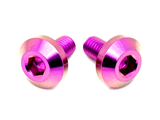 Titanium Surron Titanium Chain Guard Bolts (Set of Two) Surron Segway Rerode Purple Surron Segway Chain Guard Bolts
