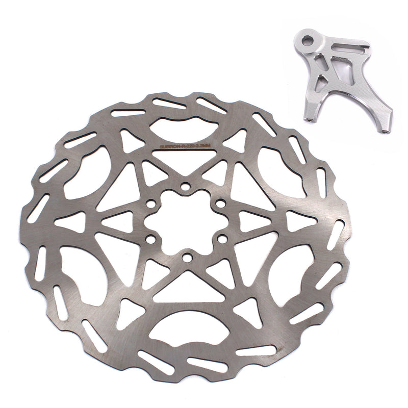 KKE Rear 220MM Disc with Adapter For SurRon Light Bee X, Segway X160/X260, E-Ride Pro SS