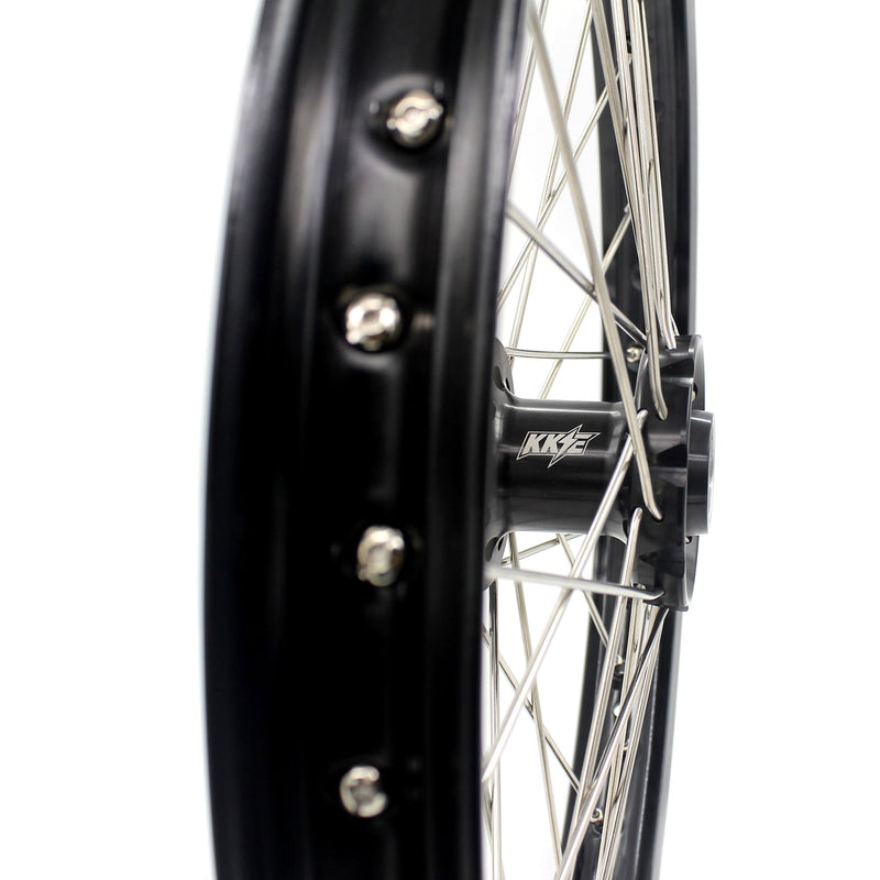 KKE 1.6*21" Surron Ultra Bee 2023-2025 Silver Nipples & Silver Spokes