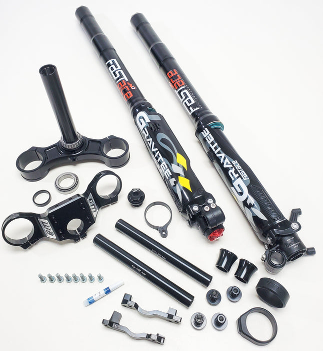 FastAce Gravitee Lightweight EMoto Suspension Bundle Black eParts