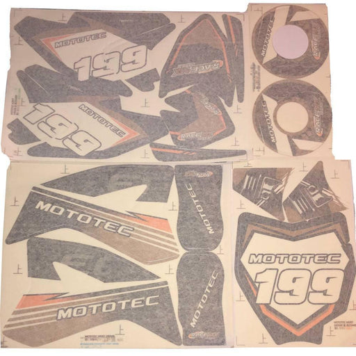 MotoTec 48v Pro Electric Dirt Bike 1600w Sticker Kit - Lithium Powersports