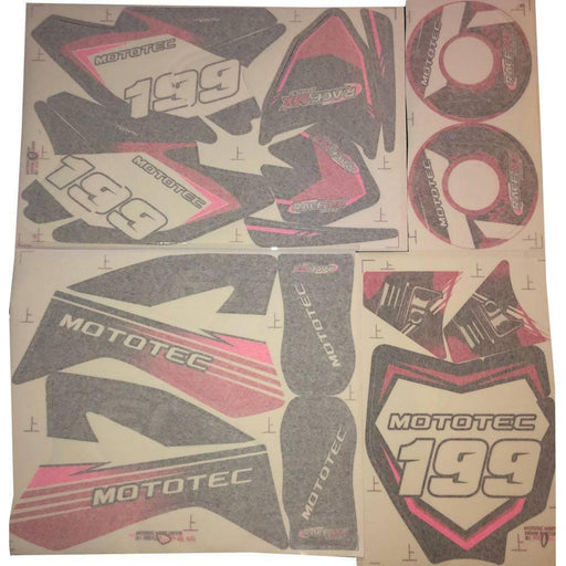 MotoTec 48v Pro Electric Dirt Bike 1600w Sticker Kit - Lithium Powersports