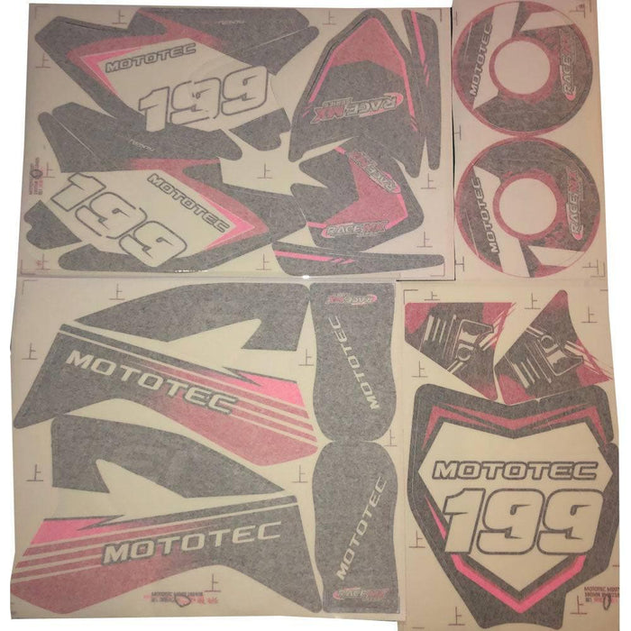MotoTec 48v Pro Electric Dirt Bike 1600w Sticker Kit - Lithium Powersports