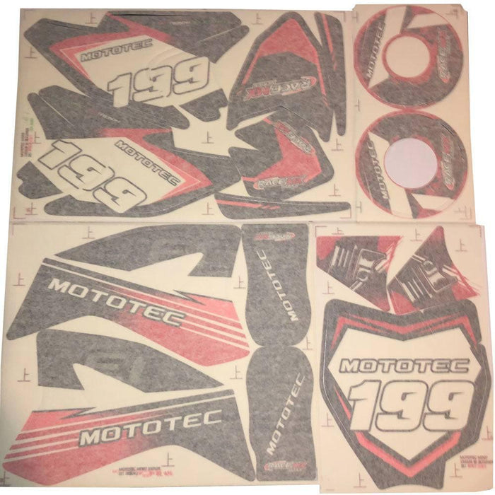 MotoTec 48v Pro Electric Dirt Bike 1600w Sticker Kit - Lithium Powersports