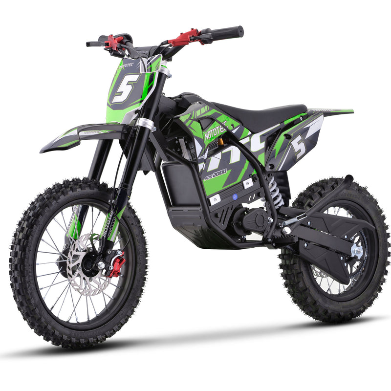 MotoTec 60v 2000w Pro Electric Dirt Bike Lithium