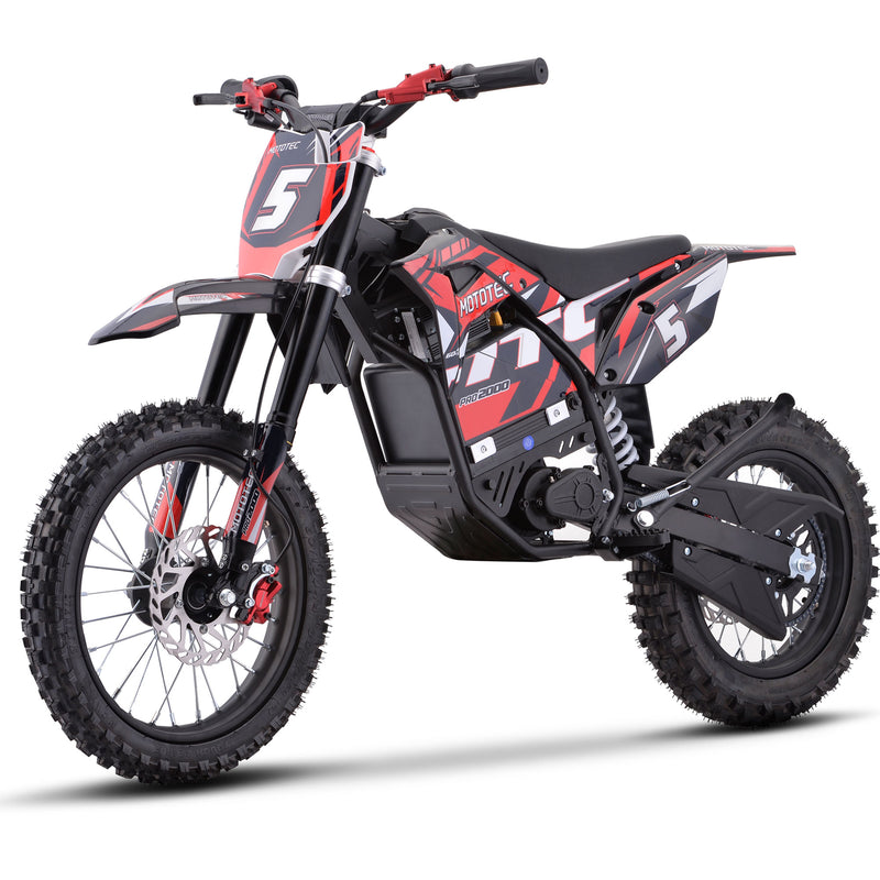 MotoTec 60v 2000w Pro Electric Dirt Bike Lithium