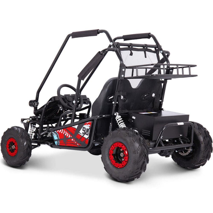 MotoTec Mud Monster XL 60v 2000w Electric Go Kart Full Suspension Red.