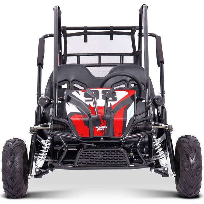 MotoTec Mud Monster XL 60v 2000w Electric Go Kart Full Suspension Red.