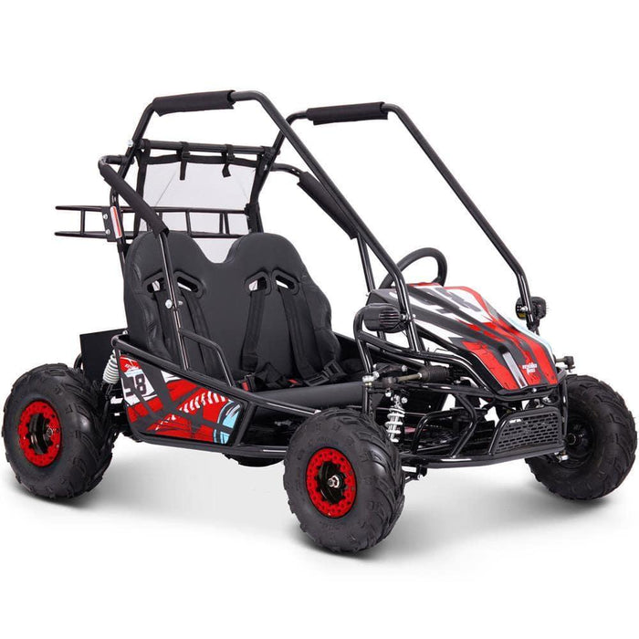 MotoTec Mud Monster XL 60v 2000w Electric Go Kart Full Suspension Red.