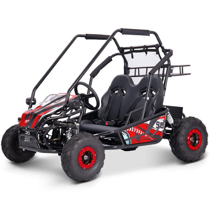 MotoTec Mud Monster XL 60v 2000w Electric Go Kart Full Suspension Red.