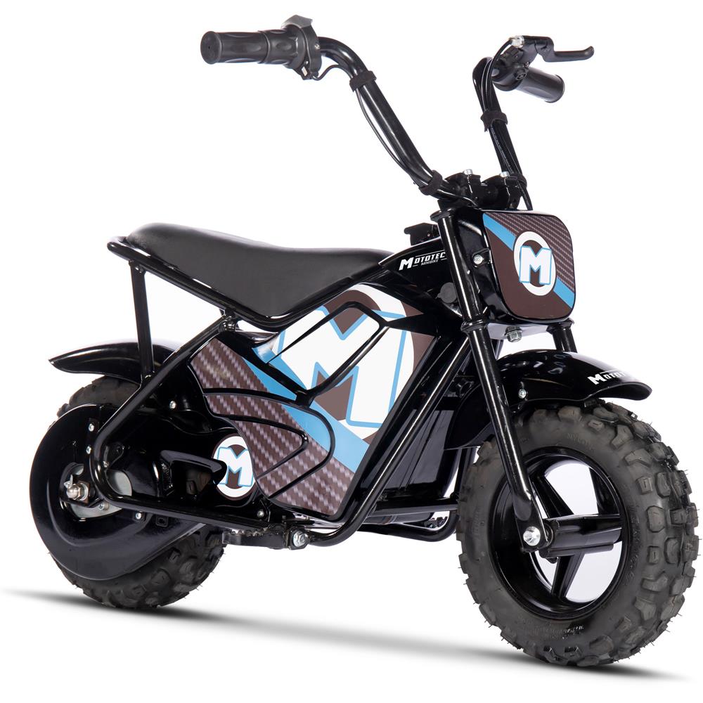 MotoTec 48v 1000w Kids Electric Powered Mini Bike Black